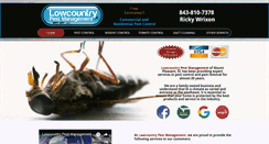 Desktop Screenshot of lowcountrypestmanagement.com