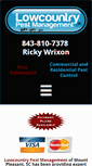 Mobile Screenshot of lowcountrypestmanagement.com