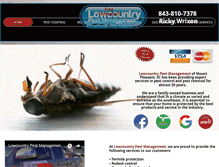 Tablet Screenshot of lowcountrypestmanagement.com